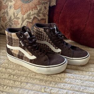 Vans Brown Textured High-Tops